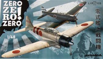 Limited edition kit of Japanese WWII naval fighter plane A6M2 Zero Type 21 in 1/48 scale. The kit presents aircraft during their service in World War II.