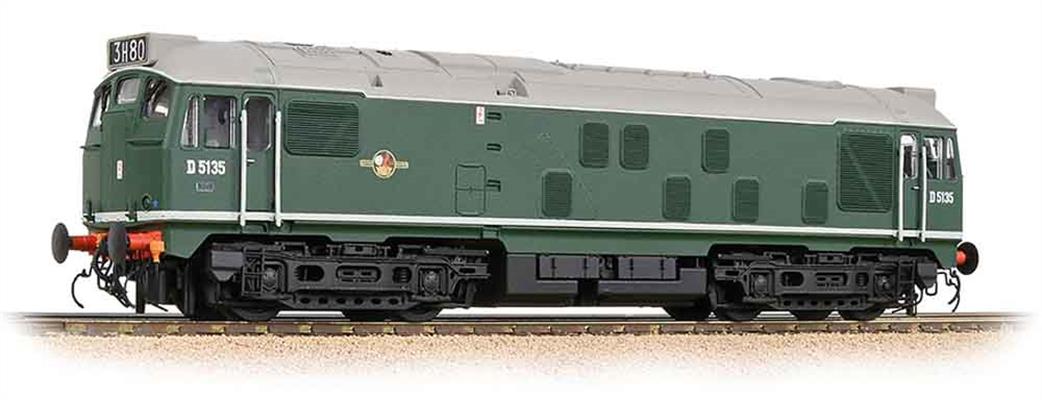 Bachmann OO 32-440 BR D5135 Class 24/1 with Headcode Boxes Plain Green