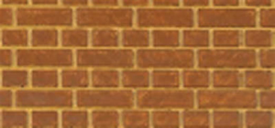 South Eastern Finecast O Gauge FBS702W 7mm Scale English Bond Brick Embossed Styrene Sheet White
