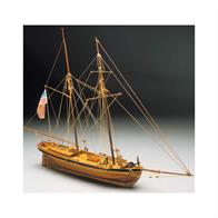Originally named Anna Maria, and built as a pilot boat in 1815 in a New York dockyard, the Achilles spent much of its time as a fast mail boat.Scale 1:43, Length: 565mm.Skill Level 2