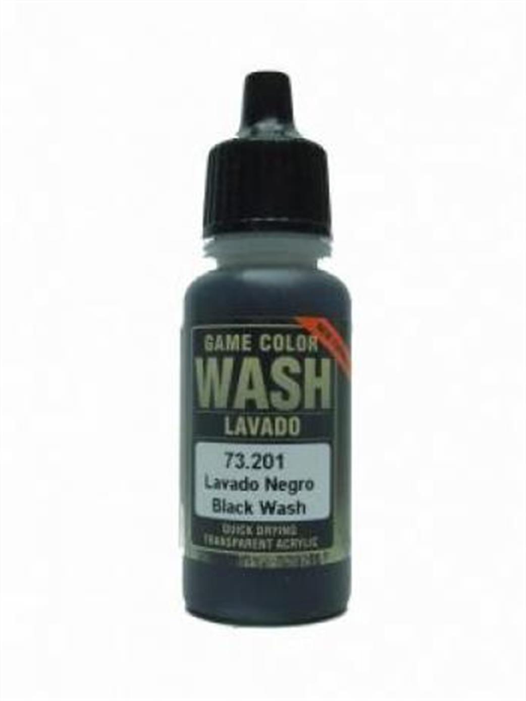 Vallejo Game Color Wash 17ml Black Wash