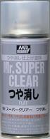 Mr. SUPER CLEAR MATT is a solvent-type coating agent for creating surfaces of superior quality. It can be used not only for color painting, but also as the perfect coating agent when your work needs that added touch