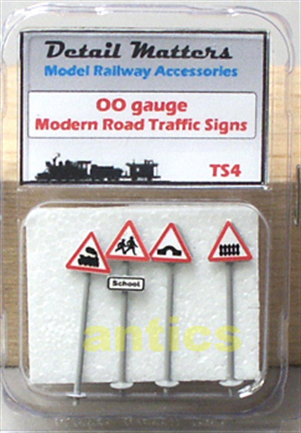 Detail Matters OO TS4 Modern Road Warning Signs