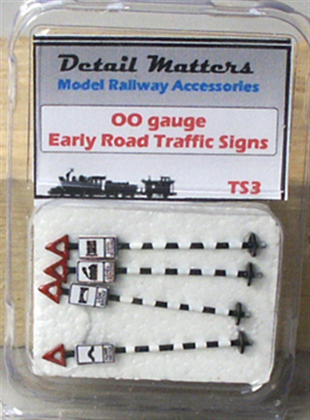Detail Matters OO TS3 Period Road Traffic Warning Signs
