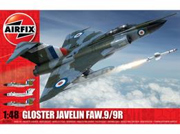 Airfix A12007 1/48th Gloster Javelin FAW9/9R Aircraft KitNumber of Parts 222   Length 357mm   Wingspan 330mm