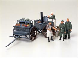 Tamiya 35247 1/35 Scale German Field Kitchen WW2Glue and paints are required to assemble and complete the model (not included)