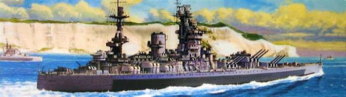 Tamiya 1/700 HMS Nelson WW2 Battleship Kit Waterline Series 77504Glue and paints are required