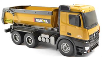 The Huina 1573 RTR 2.4GHz 10 channel 1:14 Remote Control RC Tipper/Dump Truck is great fun!