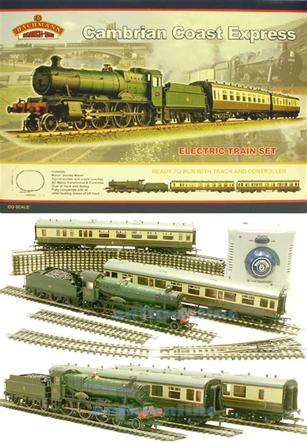Bachmann OO 30-021 GWR Cambrian Coast Express Train Set