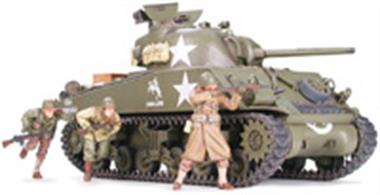 Tamiya 35250 1/35 Scale M4A3 Sherman 75mm Late American TankLength 172mm  Width 76mm