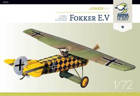 70013 Fokker E.V Junior Set 1/72 scale. Set contains: Plastic parts Decals byTechmod: two colour options, Polish and German