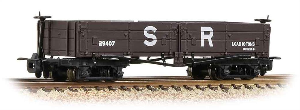 Bachmann OO9 393-054 Southern Railway ex-WD Type D Bogie Open Wagon SR Goods Wagon Brown Livery