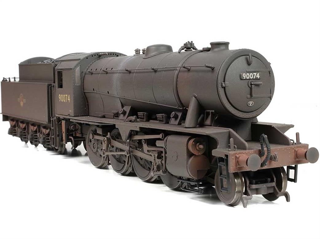 Bachmann OO 32-259A BR 90074 WD Austerity 2-8-0 BR Black Late Crest Weathered