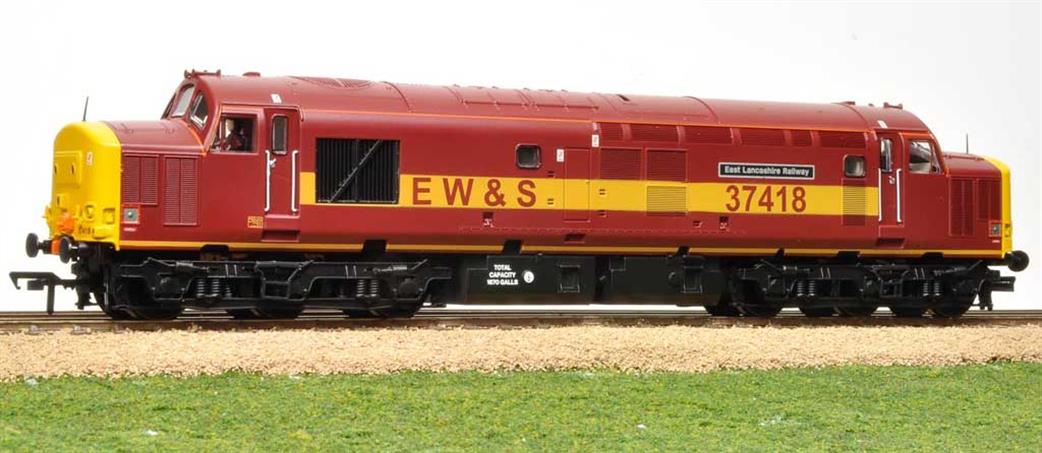 Bachmann OO 32-381N EWS 37418 East Lancashire Railway Class 37/4 Diesel Locomotive EWS Maroon & Gold