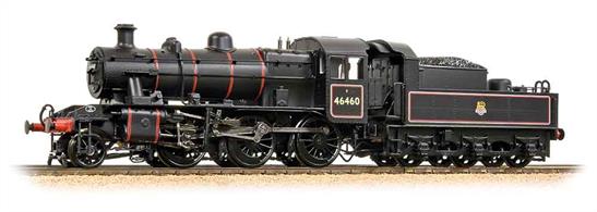 Bachmann Branchline 32-826A OO Gauge BR 46460 Ivatt Class 2MT 2-6-0 BR Lined Black Early EmblemThe model has dozens of separately fitted parts, from lamp irons to wire handrails.DCC Ready. 8 pin decoder required for DCC operation.