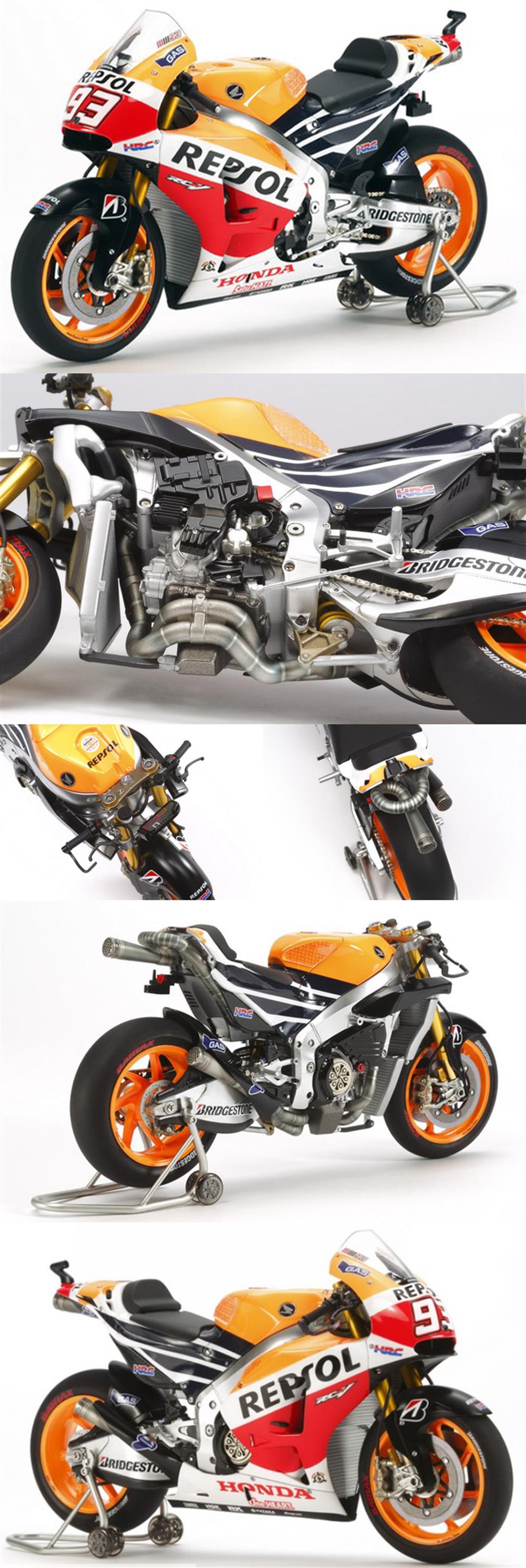 Tamiya 14130 Honda Repsol RC213V 14 Marquez Motorbike Kit 1/12