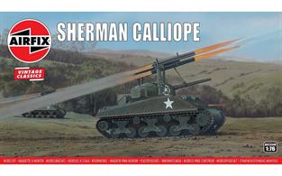 Airfix 1/76 British Sherman Calliope WW2 Tank Kit A02334Number of parts 74    Length 75mm   Width 33mm