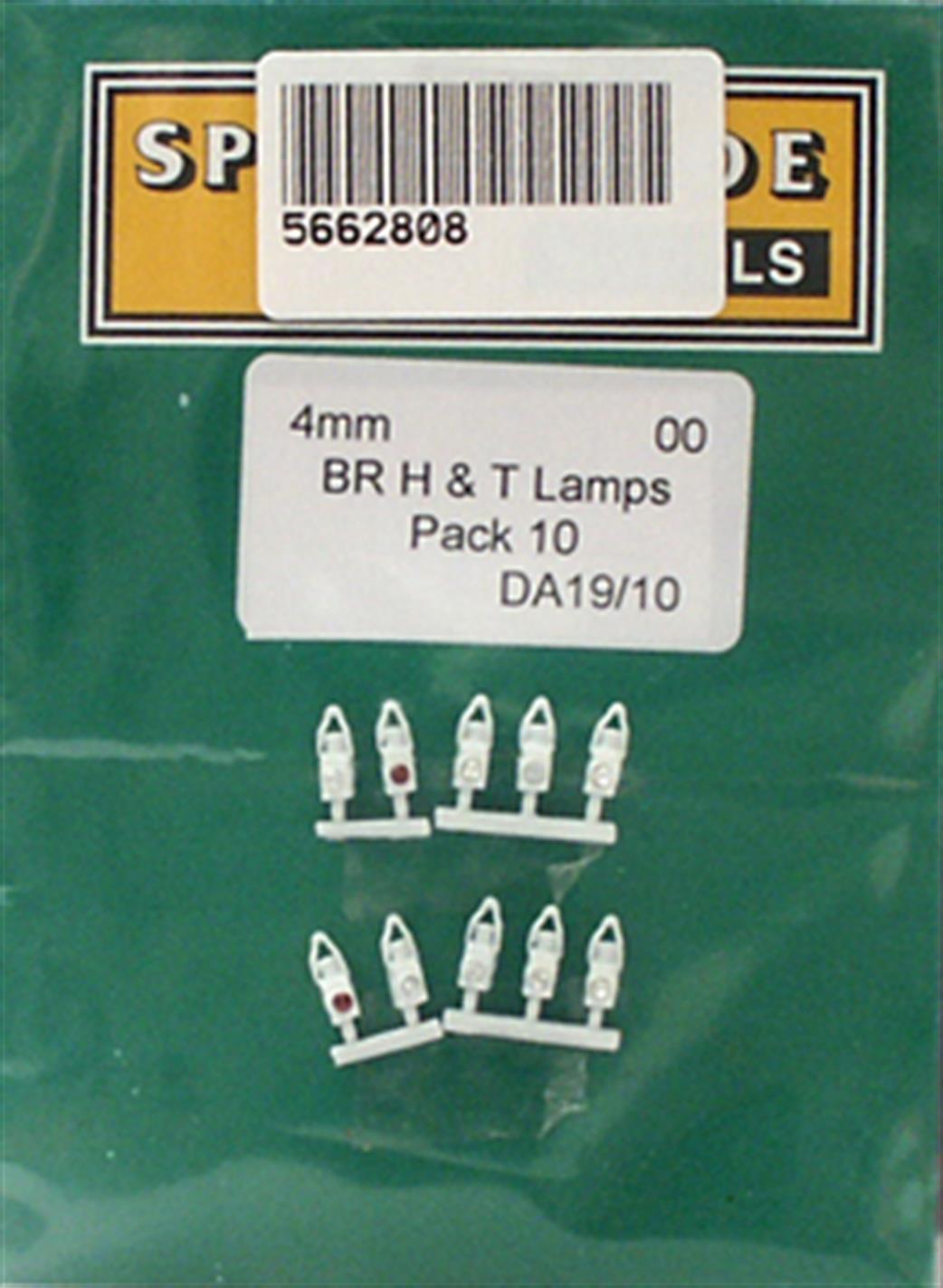 Springside DA19/5 BR Locomotive Head and Tail Lamps OO