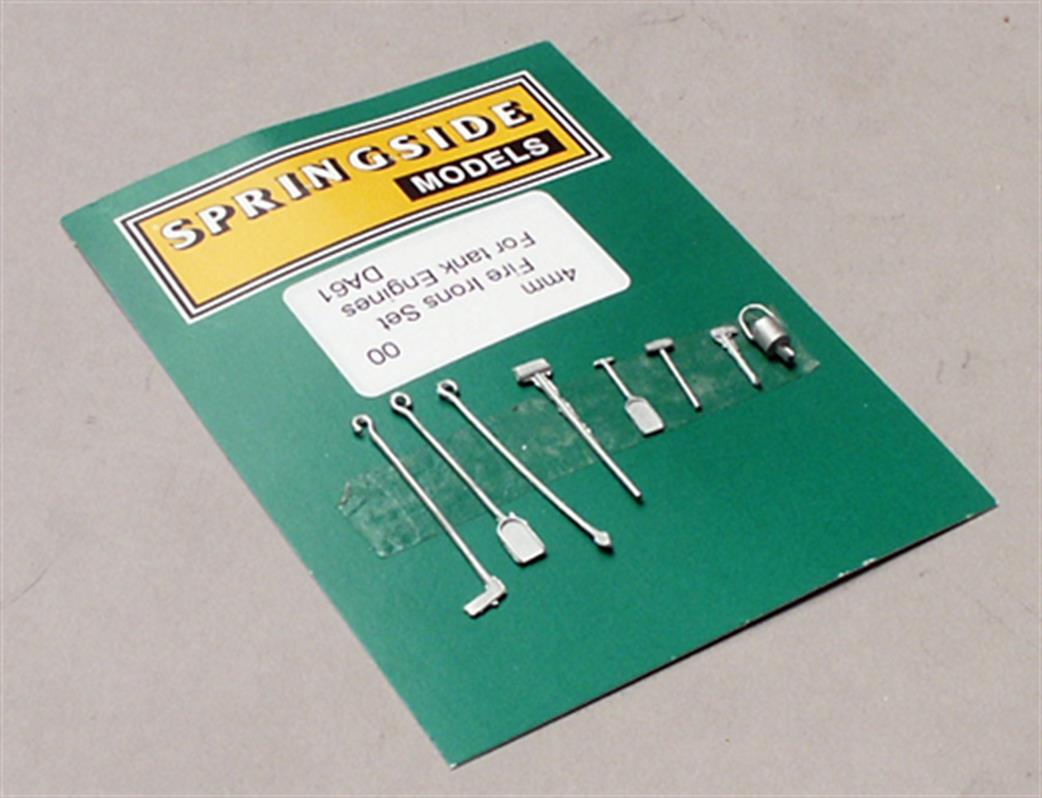 Springside OO DA61 Tank Locomotive Fire Irons Set