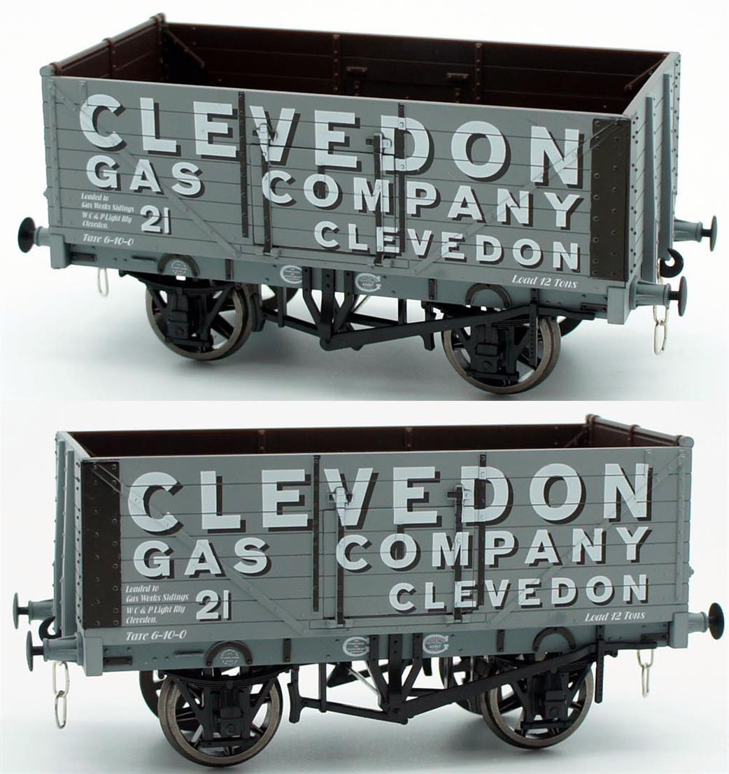 Dapol O Gauge ANTSPEC2 Clevedon Gas Company 7 Plank Open Wagon Antics Limited Edition