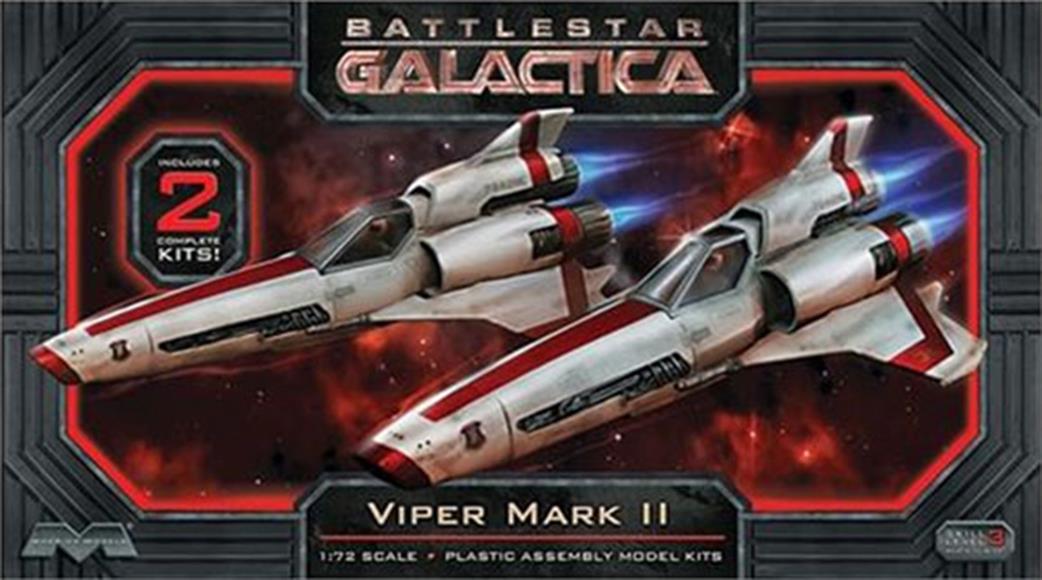 Moebius 1/72 957 Battlestar Galactica Viper MkII Twin Pack