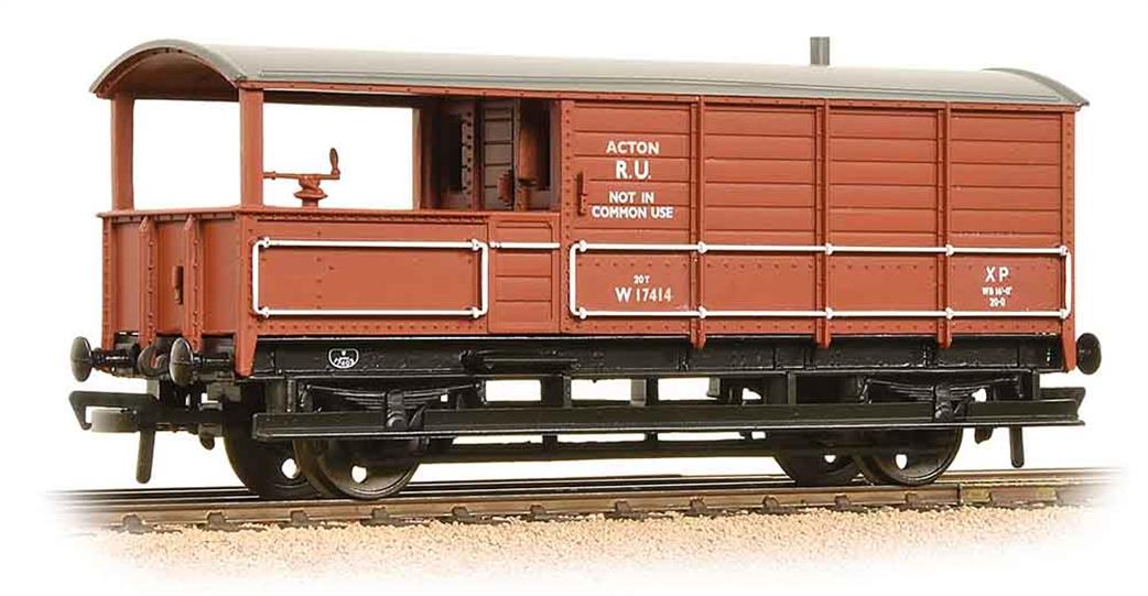 Bachmann OO 33-307A BR ex-GWR 20ton Toad Goods Train Brake Van Bauxite Early