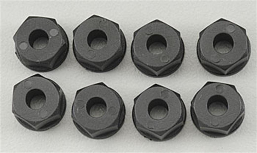 RPM Racing 7084 Nylon Nuts 4mm or 8-32 (8)