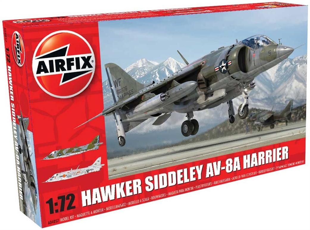 Airfix A04057 Hawker Siddeley Harrier AV-8A Jump Jet Kit 1/72