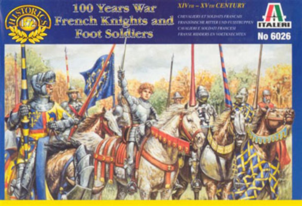 Italeri 6026 French Warriors 100 Years War Plastic Figures 1/72