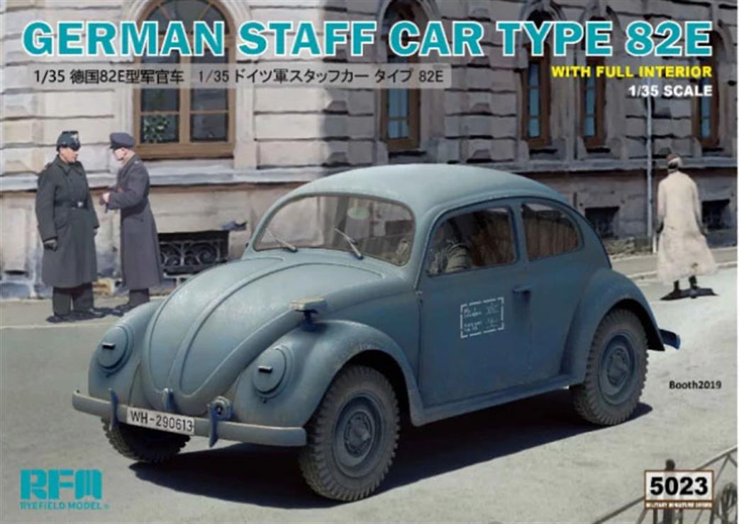 Rye Field Model 1/35 RM5023 German Staff Car Type 82e Beetle Kit