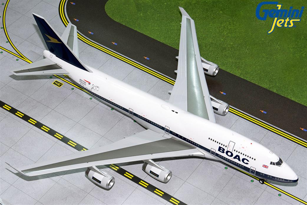 Gemini Jets 1/400 GJBAW1838 British Airways Boeing B747-400 BOAC Retro Livery G-BYGC