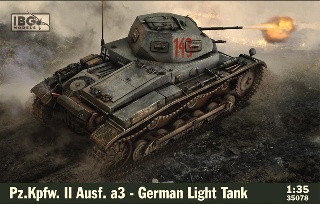IBG Models 1/35th 35078 Pz.Kpfw. II Ausf. a3 German Light Tank Kit