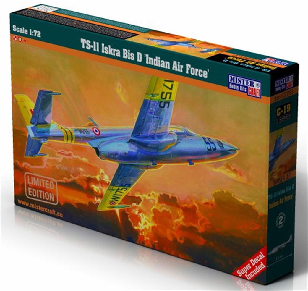 MisterCraft 1/72 MCC19  TS-11 Iskra Bis D Indian Air Force Jet Kit