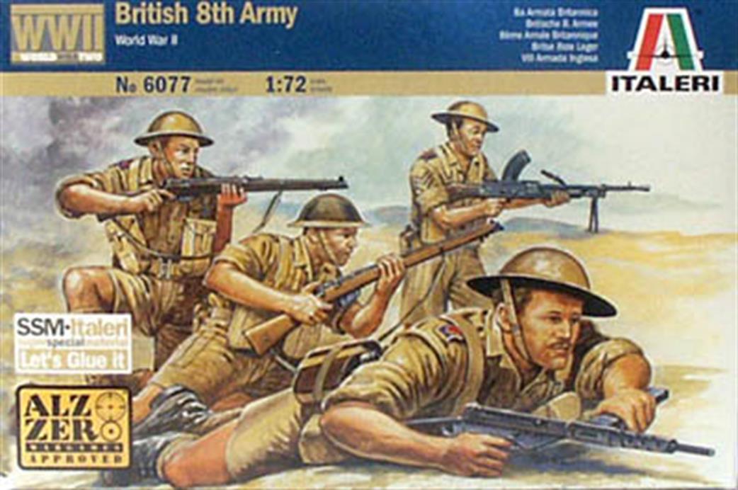 Italeri 1/72 6077 British 8th Army WW2 Plastic Figures