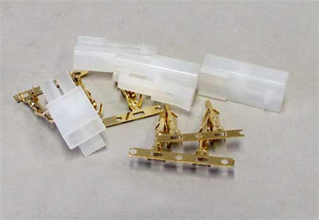Expo  A21088 2 Pairs of Mini Tamiya Style Battery Connectors