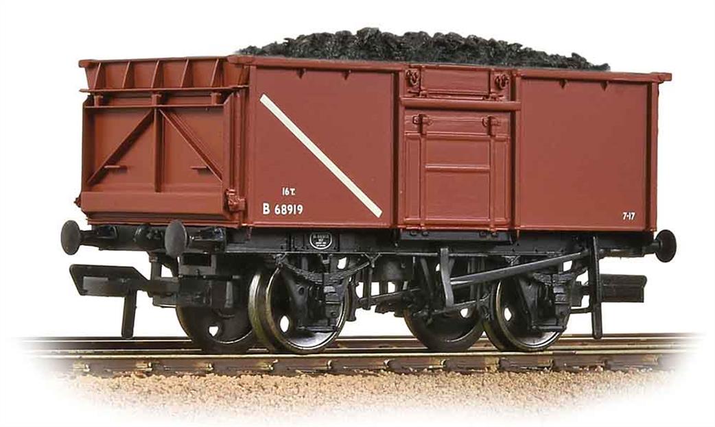 Bachmann OO 37-256A BR 16ton Steel Body Mineral Wagon Brown Early