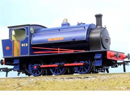 Model of Hunslet 16in 0-6-0 saddle tank locomotive works number 3783 Holly Bank No.3 built in 1953 finished in NCB lined blue livery as preserved at the Chasewater Railway.DCC Ready with socket for Next18 decoder