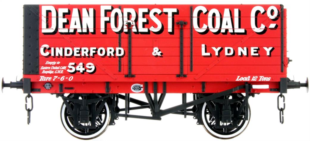 Dapol Lionheart Trains LHT-F-071-003 Dean Forest Coal Company 7 Plank Open Wagon 549 RTR O Gauge