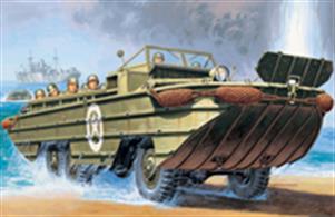 Italeri 6392 1/35 Scale  US DUKW Amphibious VehicleDimensions - Length 241mm.The kit has finely moulded details and includes clear plastic items for glazing etc. Decals for 2 variants and full instructions are included.Glue and paints are required
