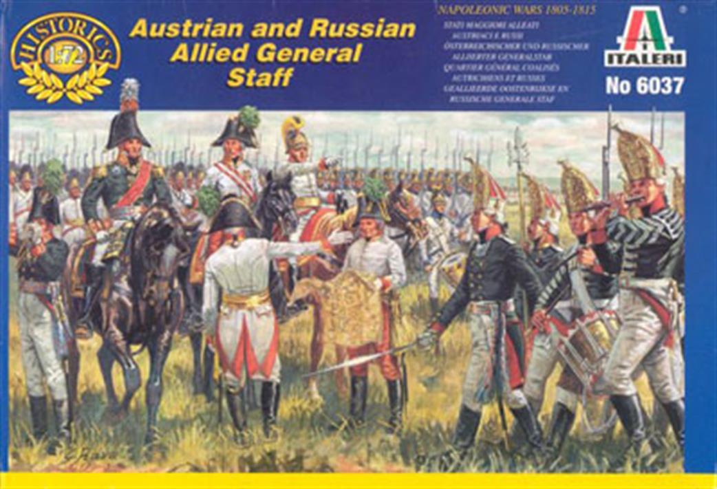 Italeri 1/72 6037 Austrian and Russian Allied General Staff Napoleonic War