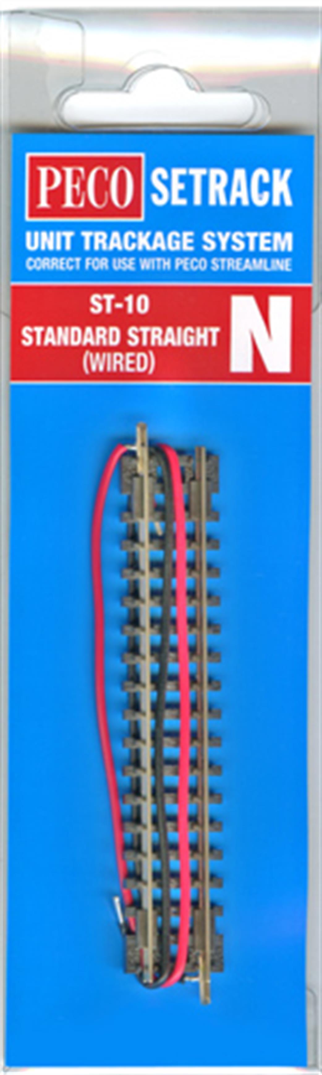 Peco N ST-10 Setrack Power Connection Standard Straight