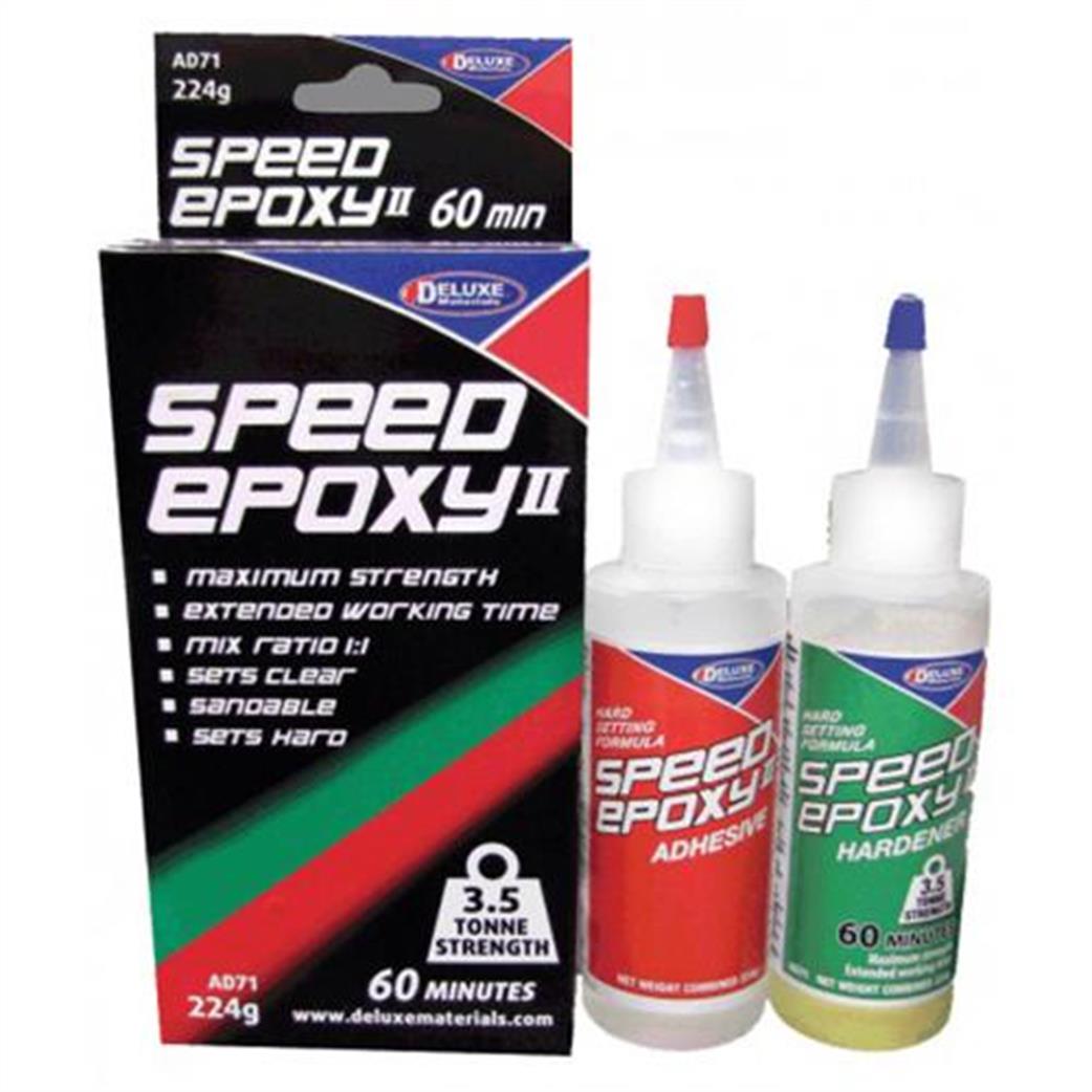 Deluxe Materials  AD71 60 Minutes 1 Hour Speed Epoxy 224g