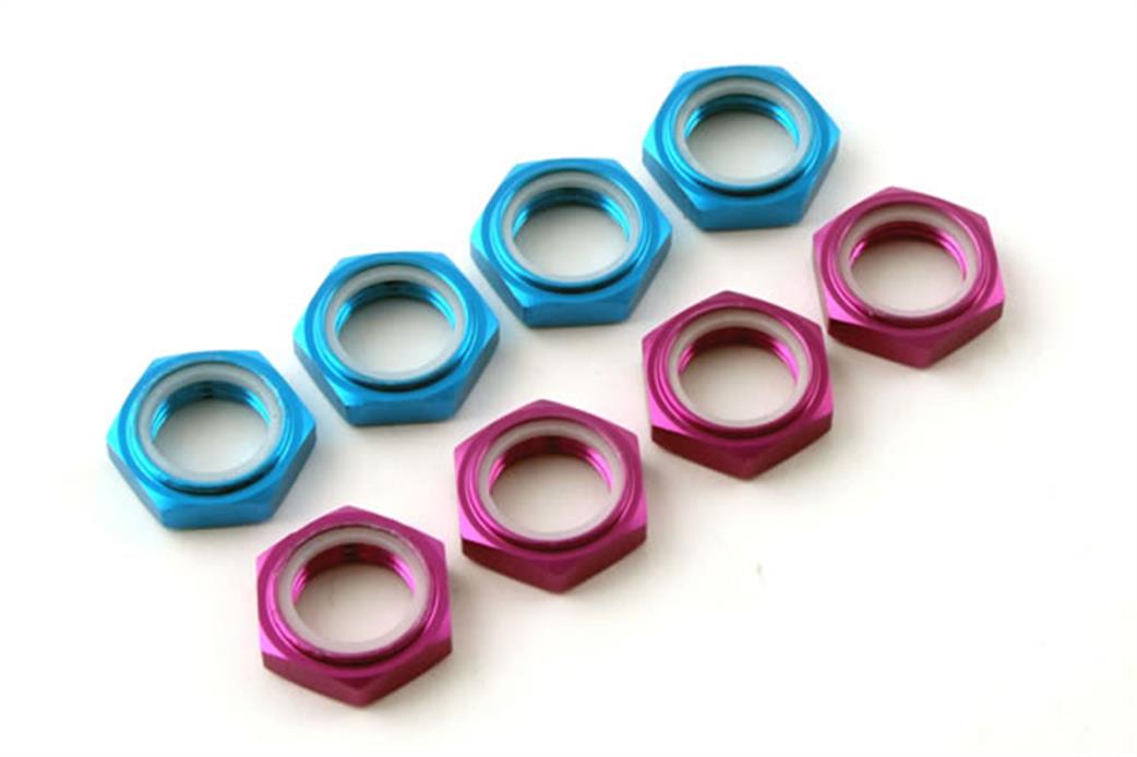 Fastrax  FAST926 17mm Locknut 1.25 Thread Size (various colours)