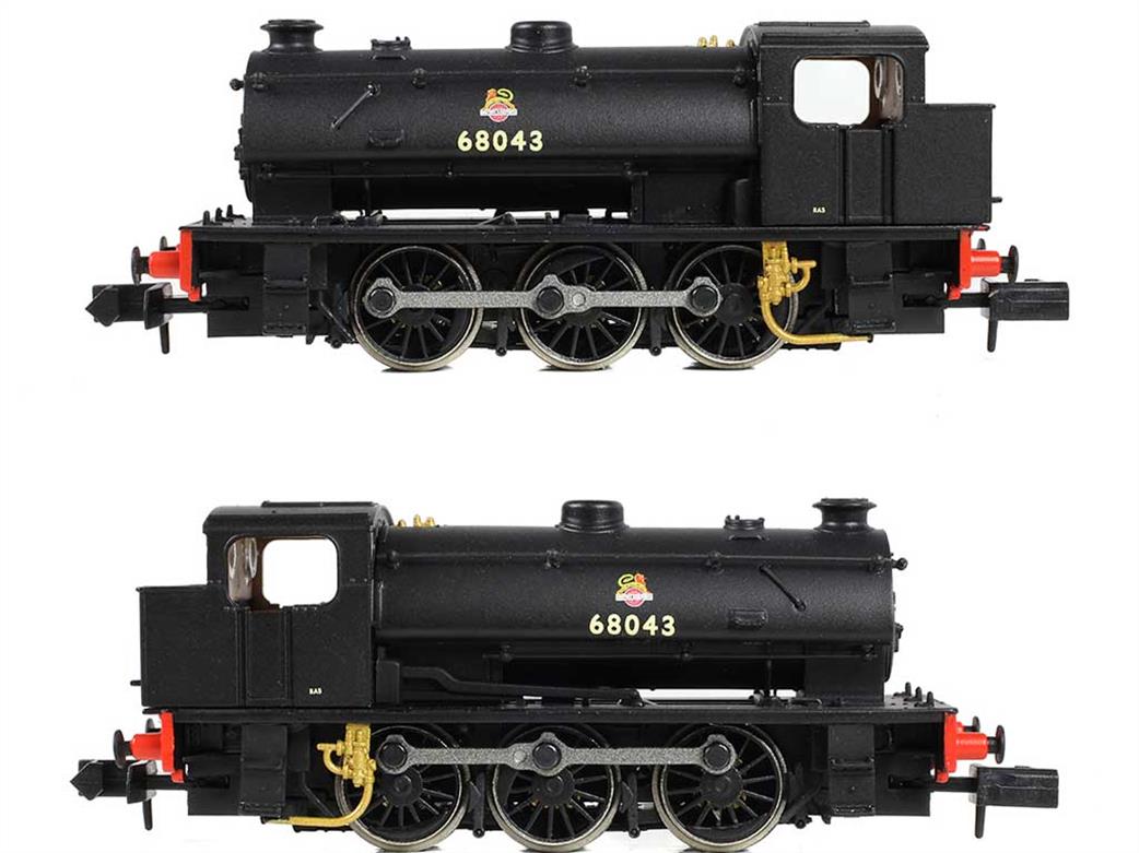 Bachmann EFE Rail E85502 BR 68043 ex-LNER Class J94 Hunslet Austerity 0-6-0ST BR Black Early Emblem N