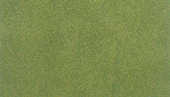 Woodland Scenics ReadyGrass Spring Grass Large Vinyl Mat RG5121The Readygrass mouldable vinyl mat is a huge 1.27 x 2.54m, 50 x 100in. That's a full 8 x 4ft. board with some to spare!The vinyl mat is mouldable, hills and other features can be permanently formed using a heat gun, plus the grass surface can be scraped away to form rivers, roadways and recessed bases for buildings. A range of project kits are available to provide additional landscaping materials.