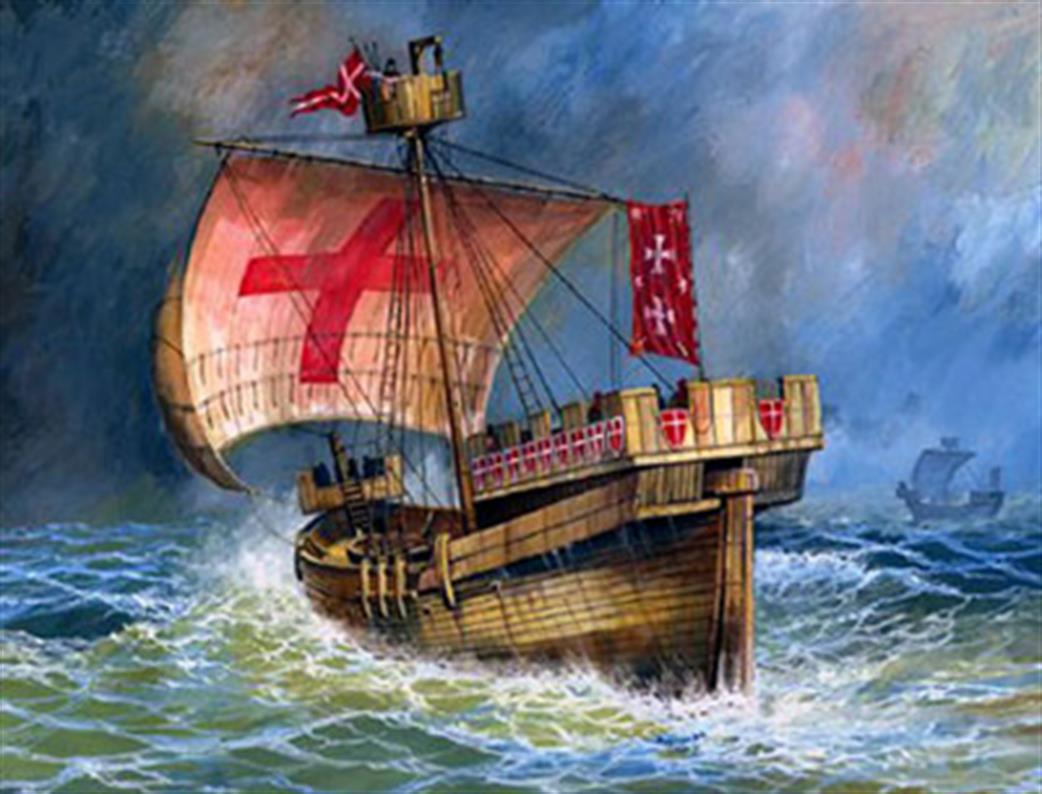 Zvezda 1/72 9024 Crusaders Cog Combat and Transport Vessel