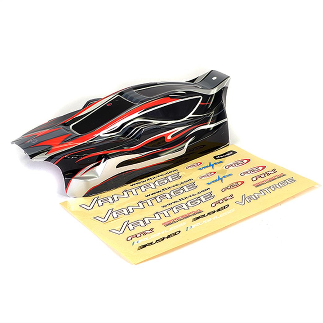 FTX 1/10 FTX6288 Vantage Bodyshell Printed Black/Red