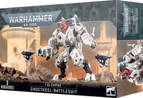 This multi-part plastic kit gives you everything needed to build one XV95 Ghostkeel Battlesuit.116 components are included in total, with a Citadel 105mm Oval base.