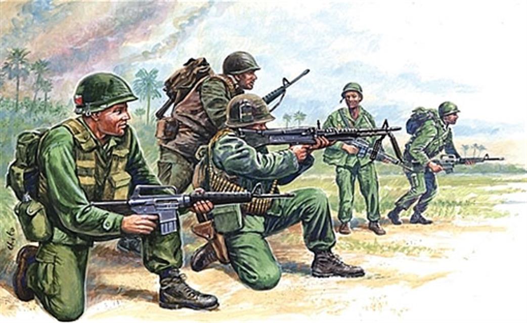 Italeri 6078 American Special Forces Vietnam War Plastic Figures 1/72
