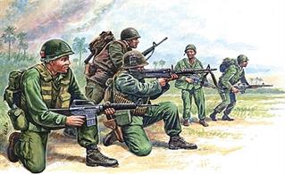 Italeri 6078 1/72nd American Special Forces Vietnam War Plastic FiguresBox contains 50 figures